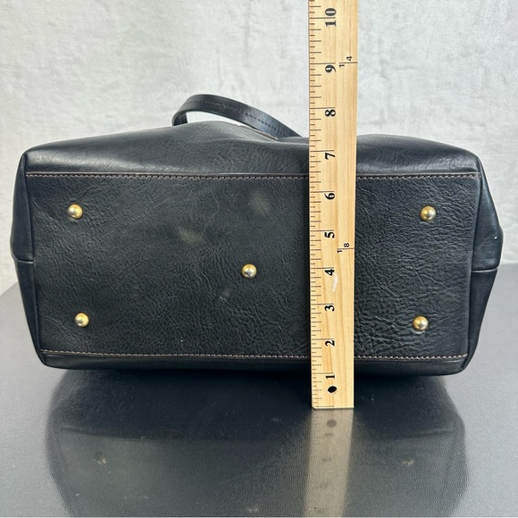 Dooney & Bourke Florentine Large Zip Barlow Leather Shoulder Handbag Black - Picture 12 of 16